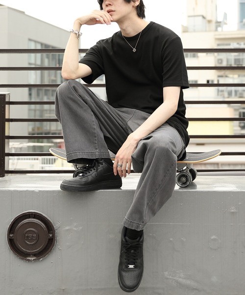 ８(eight)（エイト）の「ワッフルロング丈Ｔシャツ（Tシャツ/カットソー・メンズ・ホワイト/ブラック/グレー・X-LARGE/LARGE/MEDIUM）」の17枚目の写真