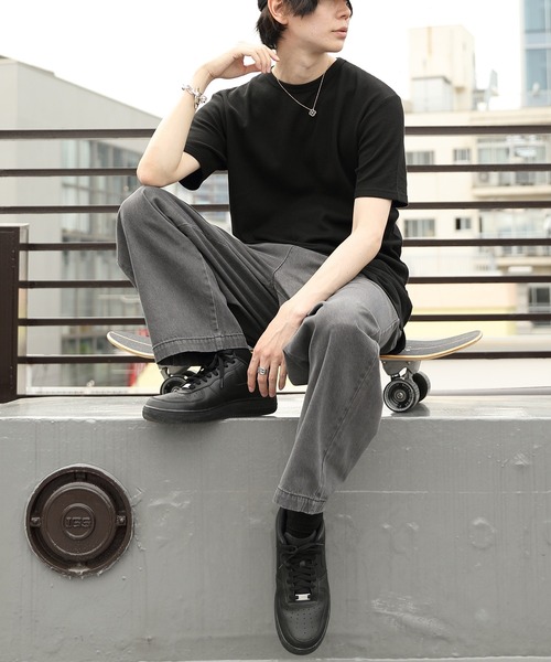 ８(eight)（エイト）の「ワッフルロング丈Ｔシャツ（Tシャツ/カットソー・メンズ・ホワイト/ブラック/グレー・X-LARGE/LARGE/MEDIUM）」の19枚目の写真