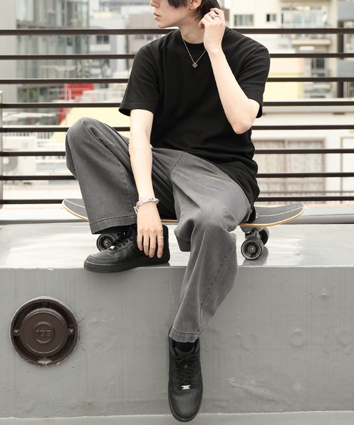 ８(eight)（エイト）の「ワッフルロング丈Ｔシャツ（Tシャツ/カットソー・メンズ・ホワイト/ブラック/グレー・X-LARGE/LARGE/MEDIUM）」の20枚目の写真