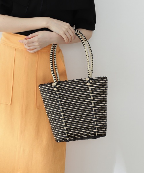 N.（N. Natural Beauty Basic）（エヌエヌナチュラルビューティーベーシック）の「[UNIQUE BATIK] バスケットトートバッグ（トートバッグ・レディース・ブラック/レッド・ﾌﾘ-）」の9枚目の写真