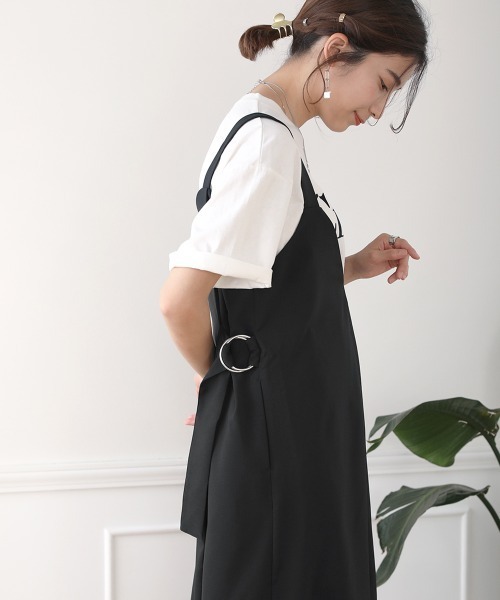 Bou Jeloud（ブージュルード）の「リングベルト付ジャンスカ（ジャンパースカート・レディース・ブラック/グレー系その他・38）」の14枚目の写真