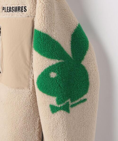 PLEASURES（プレジャー）の「＜PLEASURES × PLAYBOY＞ SHERPA JACKET/ジャケット（その他アウター・メンズ・ナチュラル/ブラック・L）」の12枚目の写真
