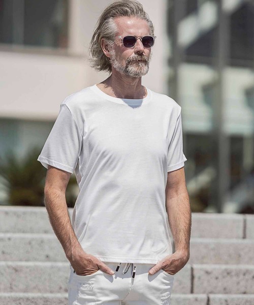 AKM Contemporary（エイケイエムコンテンポラリー）の「【WEB・直営店限定】AKM Contemporary(エイケイエムコンテンポラリー)3枚セット 袖刺繍半袖Tシャツ（Tシャツ/カットソー・メンズ・マルチ・S/M/L/XL/XXL）」の3枚目の写真