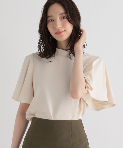 Andemiu（アンデミュウ）の「フレアスリーブブラウス298517（シャツ/ブラウス・レディース・アイボリー/ブラック/ブルー・FREE）」の4枚目の写真