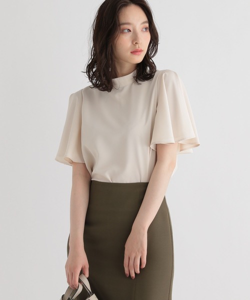 Andemiu（アンデミュウ）の「フレアスリーブブラウス298517（シャツ/ブラウス・レディース・アイボリー/ブラック/ブルー・FREE）」の6枚目の写真