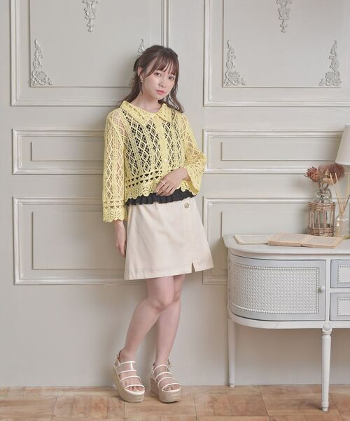 ems excite(エムズエキサイト)の「シャーリングキャミ(Tシャツ/カットソー・レディース・ブラック/イエロー系その他3/ブラック系その他2/アイボリー・FREE)」の20枚目の写真