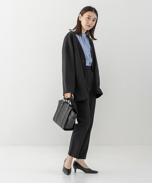 LEPSIM（レプシィム）の「嬉しい機能が付いたテーパードパンツ【ハタラク7DAYSパンツ】　281108（スラックス・レディース・ブラック/ピンク/グリーン/マスタード/グレイッシュベージュ・SMALL/MEDIUM/LARGE/X-LARGE/X-SMALL）」の19枚目の写真