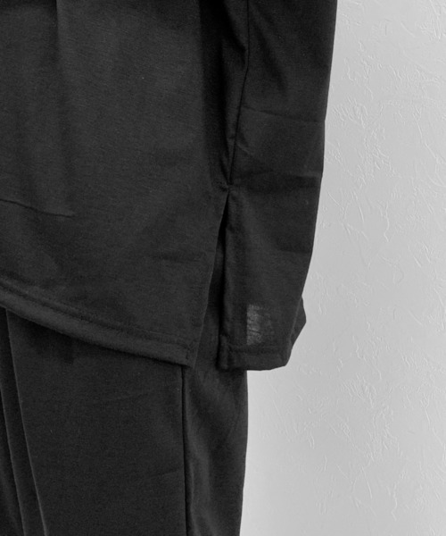 LVEU.(ラブユ.)の「Over T-shirt setup / オーバーTシャツセットアップ(Tシャツ/カットソー・レディース・ブラック・FREE)」の6枚目の写真