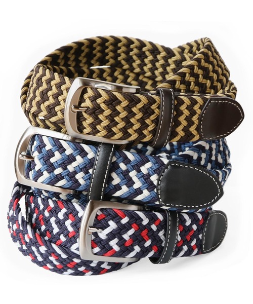 PRAIRIE（プレリー）の「[PRAIRIE]日本製ベルトストレッチ素材（ベルト・レディース・ベージュ/ネイビー/ブラック×グレー/チョコ/ネイビー×ホワイト・FREE）」の13枚目の写真