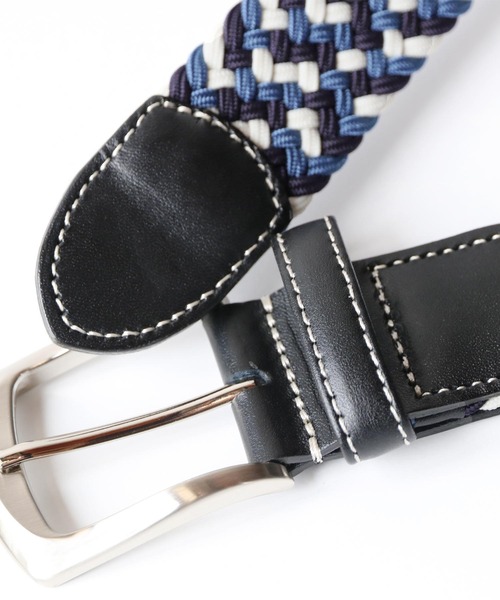 PRAIRIE（プレリー）の「[PRAIRIE]日本製ベルトストレッチ素材（ベルト・レディース・ベージュ/ネイビー/ブラック×グレー/チョコ/ネイビー×ホワイト・FREE）」の8枚目の写真