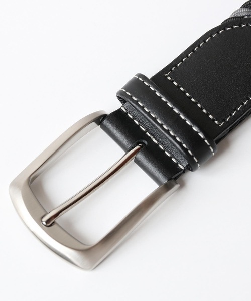 PRAIRIE（プレリー）の「[PRAIRIE]日本製ベルトストレッチ素材（ベルト・レディース・ベージュ/ネイビー/ブラック×グレー/チョコ/ネイビー×ホワイト・FREE）」の10枚目の写真