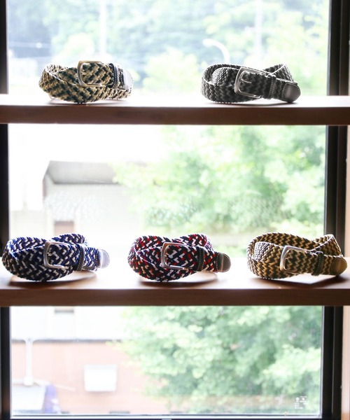 PRAIRIE（プレリー）の「[PRAIRIE]日本製ベルトストレッチ素材（ベルト・レディース・ベージュ/ネイビー/ブラック×グレー/チョコ/ネイビー×ホワイト・FREE）」の14枚目の写真