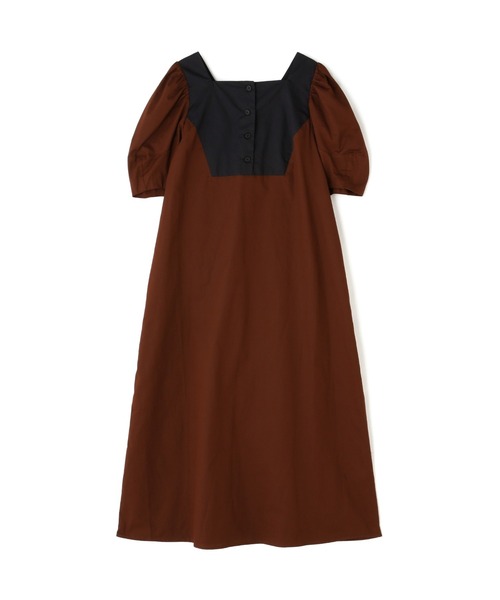 N.(N. Natural Beauty Basic)(エヌエヌナチュラルビューティーベーシック)の「切替パフワンピース(ワンピース・レディース・ホワイト系その他/ブラウン系その他・MEDIUM)」の9枚目の写真