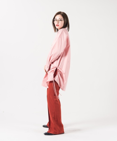 LAYMEE（レイミー）の「Herencia shirt / エレンシアシャツ（シャツ/ブラウス・レディース・ピンク/ホワイト/ベージュ・FREE）」の16枚目の写真