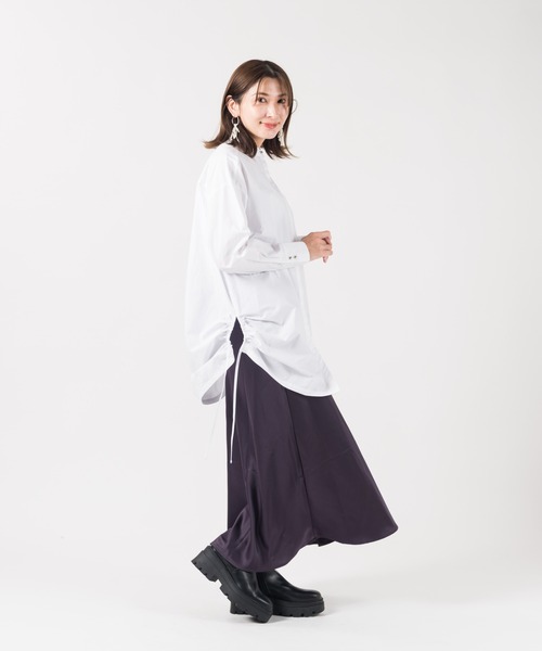 LAYMEE（レイミー）の「Herencia shirt / エレンシアシャツ（シャツ/ブラウス・レディース・ピンク/ホワイト/ベージュ・FREE）」の11枚目の写真