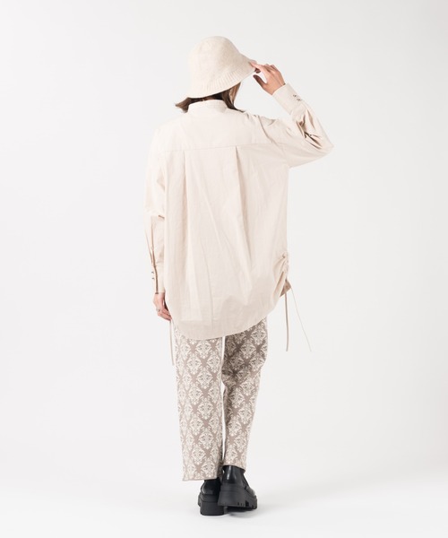 LAYMEE（レイミー）の「Herencia shirt / エレンシアシャツ（シャツ/ブラウス・レディース・ピンク/ホワイト/ベージュ・FREE）」の6枚目の写真