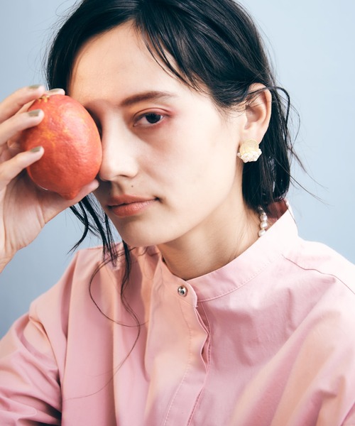 LAYMEE（レイミー）の「Herencia shirt / エレンシアシャツ（シャツ/ブラウス・レディース・ピンク/ホワイト/ベージュ・FREE）」の17枚目の写真