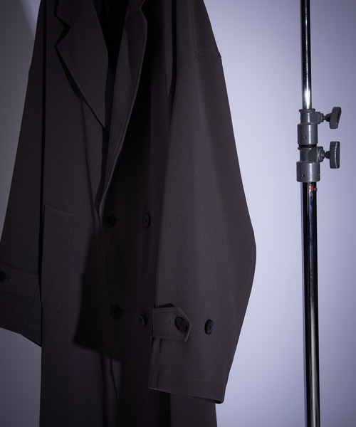 JUNRED（ジュンレッド）の「スムースタッチダブルチェスターコート（チェスターコート・メンズ・ブルー系その他4/グレー系その他/チャコールグレー・M/L/S）」の6枚目の写真