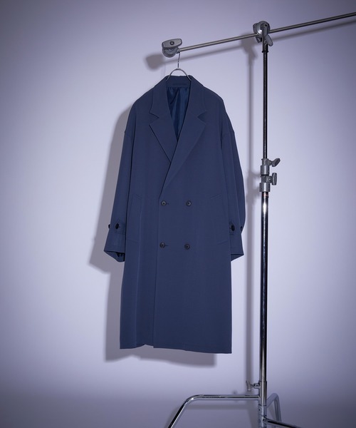 JUNRED（ジュンレッド）の「スムースタッチダブルチェスターコート（チェスターコート・メンズ・ブルー系その他4/グレー系その他/チャコールグレー・M/L/S）」の7枚目の写真