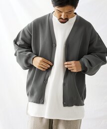 【カーディガン+カットソーの2点SET】リサイクルポリエステルカーディガン