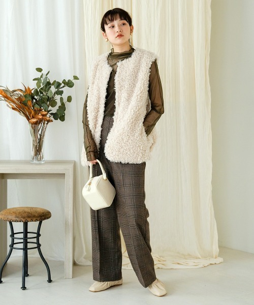 Bab（バブ）の「スクエアミニバッグ（ハンドバッグ・レディース・グリーン/アイボリー/キャメル・ONESIZE）」の15枚目の写真