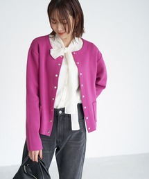 ROPE' PICNIC | ドットボタン使いポケットニットカーディガン(カーディガン/ボレロ)