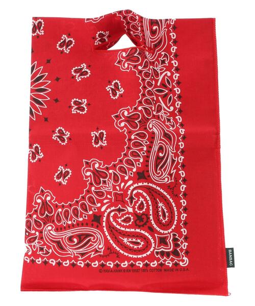 CRAFT STANDARD BOUTIQUE（クラフトスタンダードブティック）の「【WEB限定】BANSAC カラーバンダナバッグ　＊（ハンドバッグ・レディース・ホワイト/ブラック/ネイビー/レッド/イエロー/グリーン/プラム・FREE）」の10枚目の写真