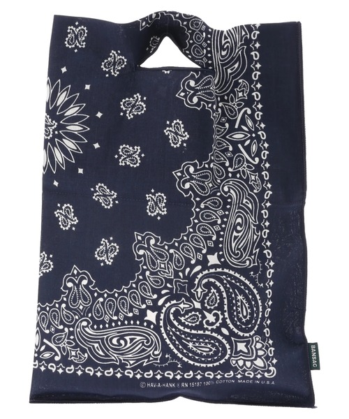 CRAFT STANDARD BOUTIQUE（クラフトスタンダードブティック）の「【WEB限定】BANSAC カラーバンダナバッグ　＊（ハンドバッグ・レディース・ホワイト/ブラック/ネイビー/レッド/イエロー/グリーン/プラム・FREE）」の5枚目の写真
