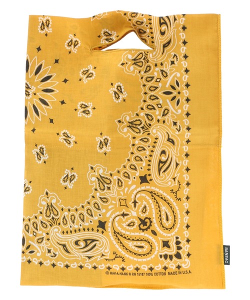 CRAFT STANDARD BOUTIQUE（クラフトスタンダードブティック）の「【WEB限定】BANSAC カラーバンダナバッグ　＊（ハンドバッグ・レディース・ホワイト/ブラック/ネイビー/レッド/イエロー/グリーン/プラム・FREE）」の7枚目の写真