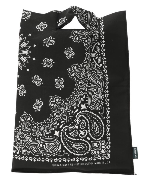CRAFT STANDARD BOUTIQUE（クラフトスタンダードブティック）の「【WEB限定】BANSAC カラーバンダナバッグ　＊（ハンドバッグ・レディース・ホワイト/ブラック/ネイビー/レッド/イエロー/グリーン/プラム・FREE）」の3枚目の写真