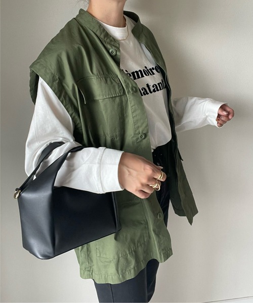 y/m by misato(イムバイミサト)の「Memoire eclatant. ロンT(Tシャツ/カットソー・レディース・ブラック/オフホワイト・FREE)」の4枚目の写真
