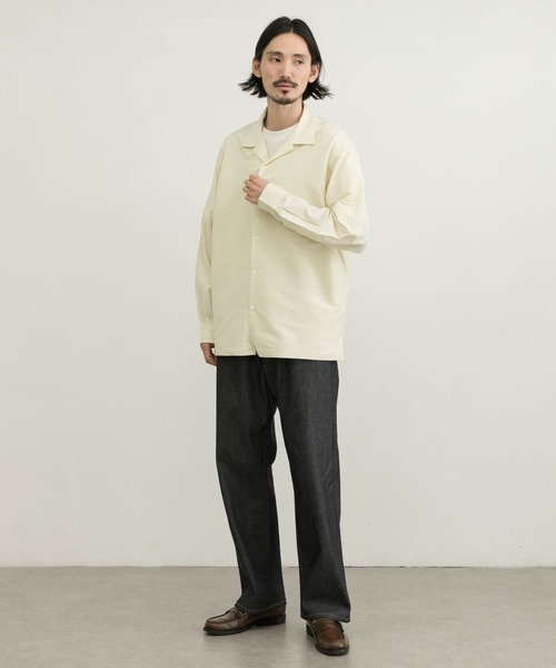 URBAN RESEARCH(アーバンリサーチ)の「コットンシルクロングスリーブオープンカラーシャツ(シャツ/ブラウス・メンズ・ブラック/ホワイト系その他/バーガンディー・SMALL/MEDIUM/LARGE/X-LARGE)」の14枚目の写真