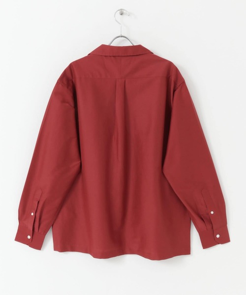 URBAN RESEARCH(アーバンリサーチ)の「コットンシルクロングスリーブオープンカラーシャツ(シャツ/ブラウス・メンズ・ブラック/ホワイト系その他/バーガンディー・SMALL/MEDIUM/LARGE/X-LARGE)」の12枚目の写真