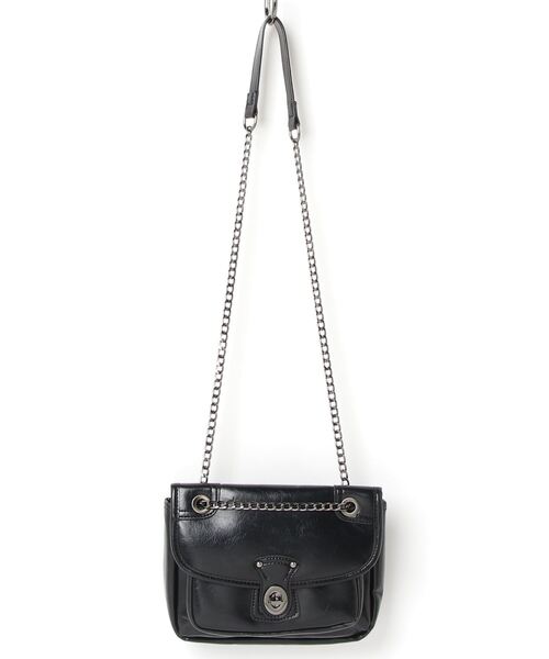 Figments（フィグメンツ）の「ヴィンテージライクショルダーバッグ（ショルダーバッグ・レディース・ブラック/オフホワイト・FREE）」の17枚目の写真