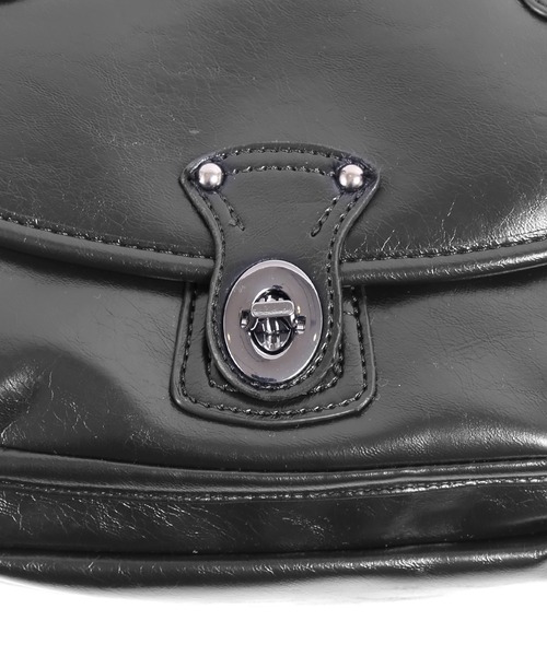 Figments（フィグメンツ）の「ヴィンテージライクショルダーバッグ（ショルダーバッグ・レディース・ブラック/オフホワイト・FREE）」の6枚目の写真