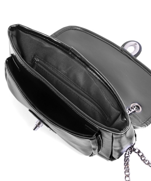 Figments（フィグメンツ）の「ヴィンテージライクショルダーバッグ（ショルダーバッグ・レディース・ブラック/オフホワイト・FREE）」の13枚目の写真