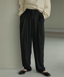 ETRE TOKYO | ツイルハイウエストタックパンツ(その他パンツ)