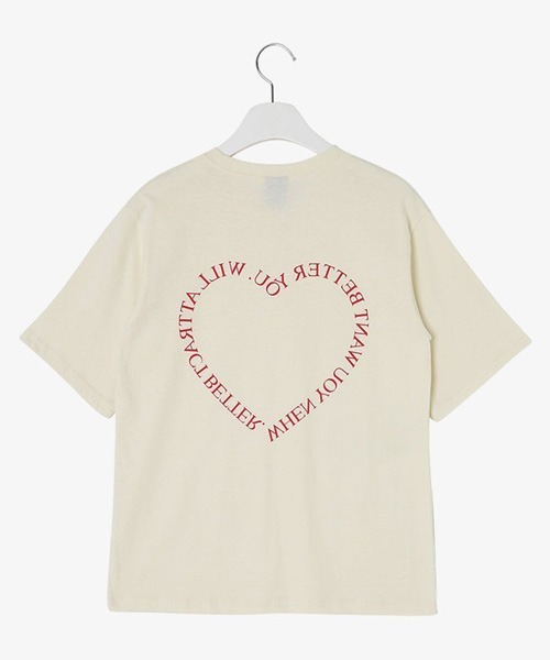 SONA（ソナ）の「SONYUNARA ハートレタリングコットンTシャツ（Tシャツ/カットソー・レディース・ライトグレー/クリーム・FREE）」の19枚目の写真