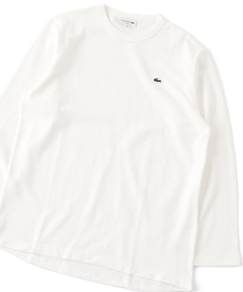 LACOSTE（ラコステ）の「【LACOSTE / ラコステ】ロングスリーブTシャツ（Tシャツ/カットソー・メンズ・ブラウン/ホワイト/ネイビー/ブラック・4/3/5）」の2枚目の写真