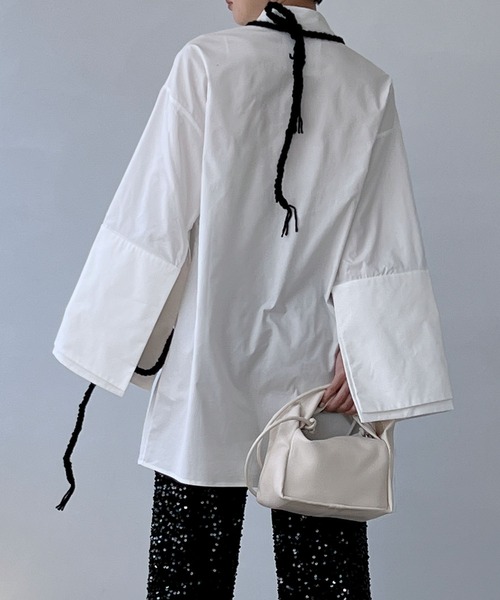 MAISON CHUCLLA（メゾンチュクラ）の「'日本製' ハンドメイド レイヤード ニット キャミベスト chwj22a07（ニット/セーター・レディース・ブラック・FREE）」の13枚目の写真