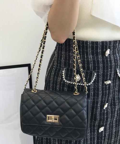 INGNI（イング）の「キルティングショルダーBAG（ハンドバッグ・レディース・ブラック/ボルドー/キャメル・ONE SIZE）」の11枚目の写真