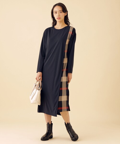 【きゅん】CB CRESTBRIDGE 肩見せIラインワンピース CB CRESTBRIDGE 肩見せIラインワンピース