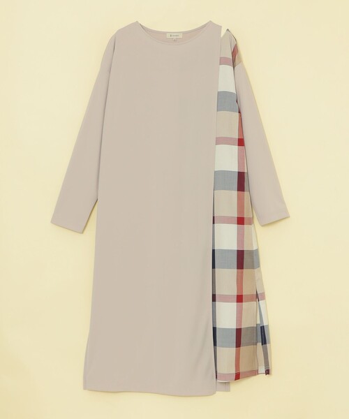 CB CRESTBRIDGE（シービークレストブリッジ）の「肩見せIラインワンピース（ワンピース・レディース・ダークブラウン/ライトベージュ/ダークネイビー・S/M）」の10枚目の写真