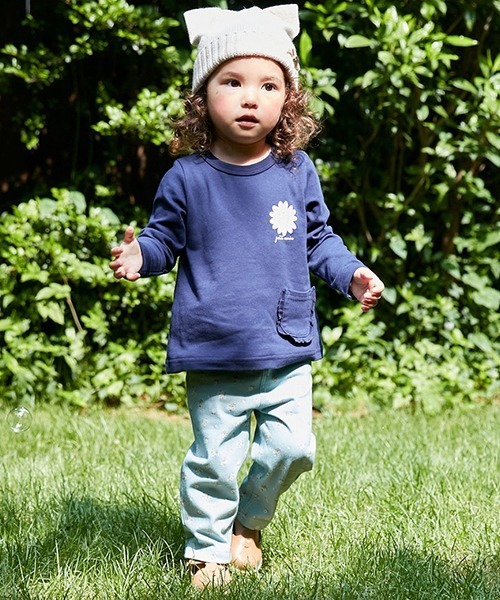 petit main（プティマイン）の「【プティプラ】GIRLS長袖セット（Tシャツ/カットソー・キッズ・キナリ/オフホワイト/ライトカーキ/ライトピンク・100cm/90cm/80ｃｍ/120cm/110cm/130cm）」の10枚目の写真