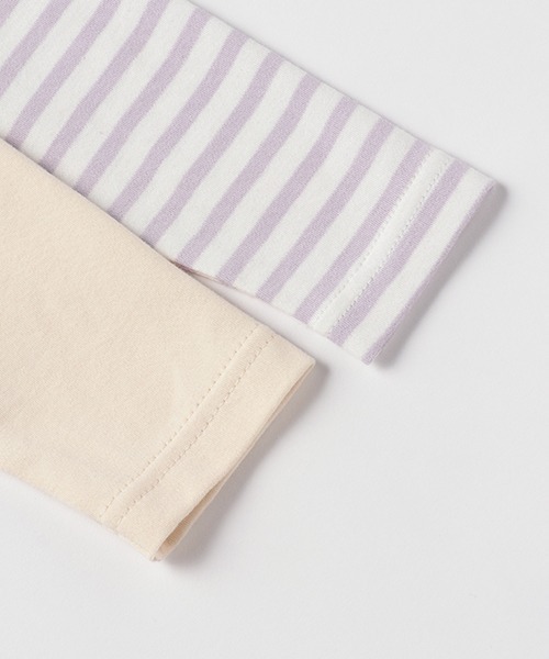 petit main（プティマイン）の「【プティプラ】GIRLS長袖セット（Tシャツ/カットソー・キッズ・キナリ/オフホワイト/ライトカーキ/ライトピンク・100cm/90cm/80ｃｍ/120cm/110cm/130cm）」の13枚目の写真