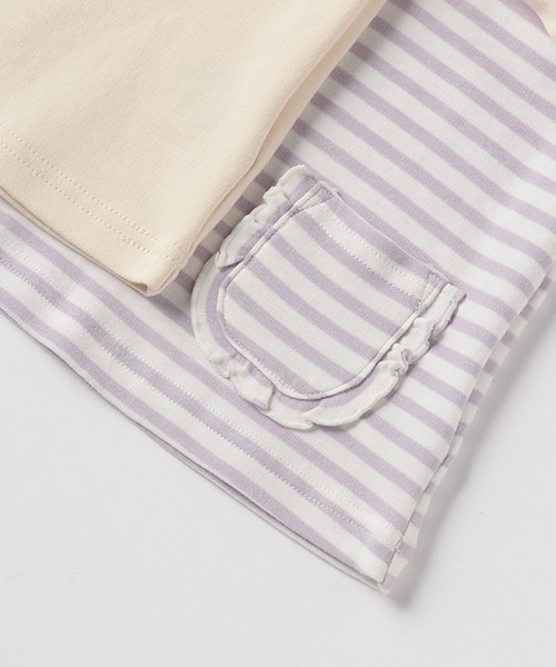 petit main（プティマイン）の「【プティプラ】GIRLS長袖セット（Tシャツ/カットソー・キッズ・キナリ/オフホワイト/ライトカーキ/ライトピンク・100cm/90cm/80ｃｍ/120cm/110cm/130cm）」の14枚目の写真