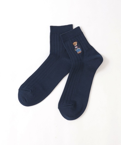 POLO RALPH LAUREN(ポロ ラルフ ローレン)の「POLO RALPH LAUREN メンズ ポロベア ショートリブソックス 02022250(ソックス/靴下・メンズ・ブラック/ネイビー/アイボリー/グレー/ダークネイビー・25-27CM/27-29cm)」の5枚目の写真