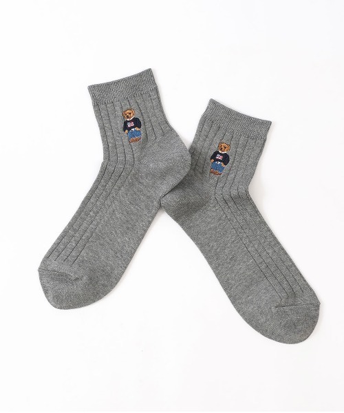 POLO RALPH LAUREN(ポロ ラルフ ローレン)の「POLO RALPH LAUREN メンズ ポロベア ショートリブソックス 02022250(ソックス/靴下・メンズ・ブラック/ネイビー/アイボリー/グレー/ダークネイビー・25-27CM/27-29cm)」の10枚目の写真