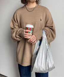 U.S. POLO ASSN. | 1ポイント刺繍クルーネックニット(ニット/セーター)
