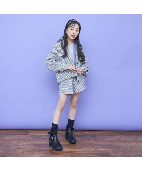 algy（アルジー）の「ツイードジャケット（テーラードジャケット・キッズ・ブラウン/グレー・SMALL/XX-SMALL/MEDIUM/X-SMALL）」の5枚目の写真